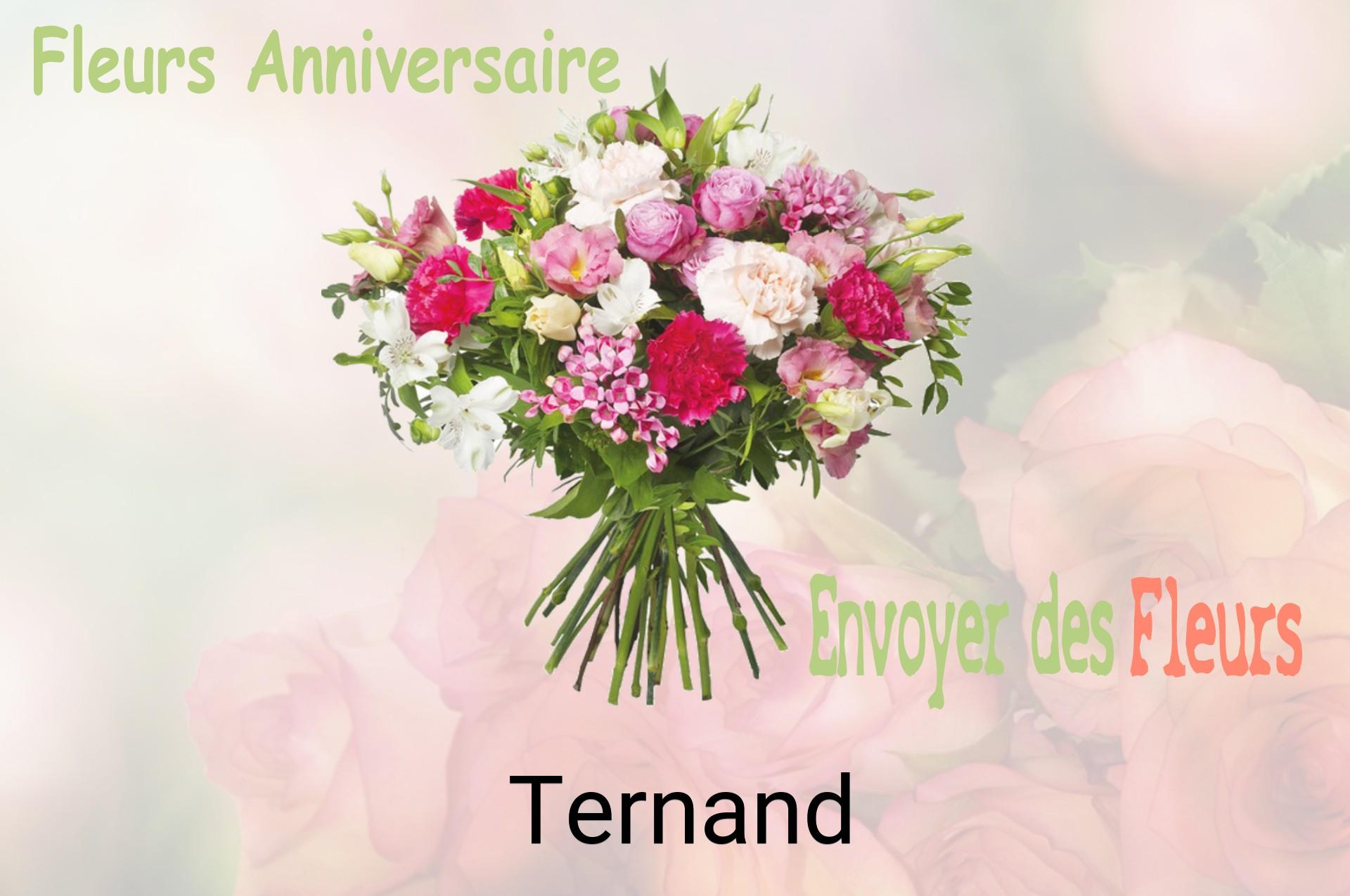 Bouquet de fleurs d’anniversaire livré à Ternand